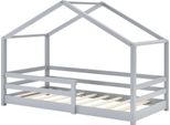 In And Outdoormatch Letto Per Bambini Drew - Letto Per La Casa - Con Protezione Anticaduta - 70X140 - Grigio Chiaro - Pino - Per Ragazze - Per Ragazzi - Per Bambini