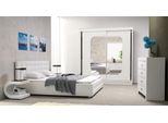 Camera Da Letto Set Mobili Lusso Moderno Letti Letto Tessile 2X Comodino 3 Pz. Nuovo