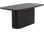 Home Deluxe Tavolo Da Pranzo Rabos - Nero, Rovere Oliato (160 X 75 X 90 Cm) | Tavolo In Legno Massiccio Dal Design Moderno Per Sala Da Pranzo E Cucina