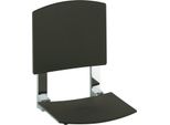 Keuco Plan Care Sedile Pieghevole Per Montaggio A Parete Schienale Estraibile Cromato/Bianco - 34982010051