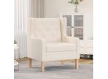 Maison Exclusive - Poltrona Bianco Crema In Tessuto