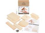 Cassetta Nido In Legno Fai-Da-Te Da Assemblare E Decorare - 13 X 14,5 X 16 Cm
