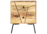 Vidaxl Comodino 40X30X50 Cm In Legno Massiccio Di Mango