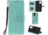Custodia Per Samsung Galaxy S20 Custodia Del Telefono Cellulare Flip Cover Protettiva Mandala Verde