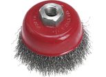 Verto Spazzole A Tazza Spazzole Metalliche 75 Mm X M14 Annodate Spazzole Coniche Spazzole Per Ruote Flex