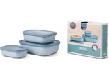 Mepal 9187913 Mepal Frischhaltedose Cirqula 7,0 Cm Hoch Blau 0,5/1,0/2,0 L