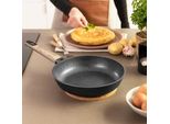 Padella Da 28 Cm In Alluminio Fuso Di Alta Qualità, Con 6 Strati E Rivestimento Di Massima Antiaderenza Rivestimento Antiaderente Teflon™, Privo Di , Con Fondo Diffusore Di Calore Full Induction.
