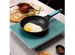 Padella 20 Cm In Alluminio Forgiato Di Alta Qualità Con 6 Strati E Rivestimento Antiaderente Platinum Plus Teflon® Privo Di , Base Di Diffusione Del Calore Full Induction.