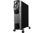 Radiatore A Olio A 11 Moduli, 2500 W E Tecnologia A 360° Con 3 Livelli Di Potenza, Copertura Di 28 M², Raccoglitore Di Cavi, Facile Controllo, Maniglia, Ruote E Doppio Sistema Di Sicurezza.