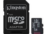 Kingston SDCIT2/64GB Scheda Sd Microsd 64GB Kingston Sdhc (Classe10) Con Vendita Al Dettaglio