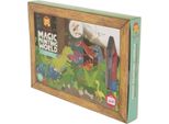 Set Magico Da Colorare Dinosauri Tiger Tribe - Giocattolo Creativo Per Bambini