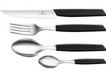 Victorinox Coltelleria - Set Tavola 24 Pezzi Manico Nero - Swiss Modern