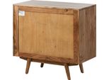 MASSIVMOEBEL24 | Mosayk #113 Comò In Legno Di Acacia Laccato / Natur 80X42X75