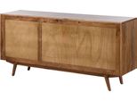 MASSIVMOEBEL24 | Mosayk #110 Credenza In Legno Di Acacia Laccato / Natur 160X42X75
