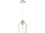 Pendente A Luce Singola Ramsey Cromo / Vetro Trasparente