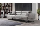 Divano 3 Posti Divani In Pelle Tre Posti Sedile Imbottito Design Soggiorno Moderno Grigio
