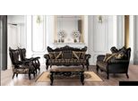Set Lusso 5 Pezzi Divano 3+3+1+1 Posti Tavolino Divano Poltrona Divani