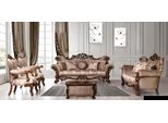Set Divano 3+3+1+1 Posti Tavolino Set Poltrona Divani Seduta Tessuto Set 5Pz