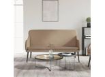 The Living Store Panca Cappuccino-Brown 110X76X80 Cm In Pelle Finta