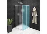 Gelco Sigma - Simply Porta Doccia A Due Pezzi 980-1000 Mm, Vetro Rivestito, Alluminio Lucido/Vetro Mattone GS2410