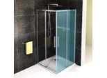 Polysan Altis Line - Porta Per Doccia, 1000X2000 Mm, Alluminio Lucido/Vetro Trasparente AL1510C