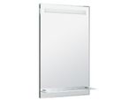 Accessori Aqualine - Specchio Con Luce Led 500X800 Mm E Mensola, Cromo ATH52