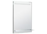 Accessori Aqualine - Specchio Con Luce Led, 600X800 Mm, Ripiano In Vetro ATH53