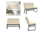 Vidaxl Panca Crema 100X75X76 Cm In Tessuto - Panca - Panche - Panca - Panca D'ingresso