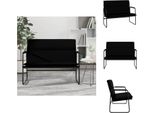 Vidaxl Panca Nera 100X64X80 Cm In Pelle Finta - Panche