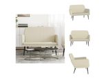 Vidaxl Panca Crema 107X80X81 Cm In Pelle Finta - Panche