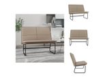 Vidaxl Panca Cappuccino-Marrone 100X75X76 Cm In Pelle Finta - Panche