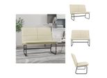 Vidaxl Panca Crema 100X75X76 Cm In Pelle Finta - Panche