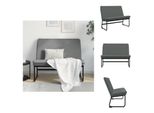 Vidaxl Panca Grigio Scuro 100X75X76 Cm In Tessuto - Panche