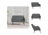Vidaxl Panca Grigio Scuro 110X76X80 Cm In Tessuto - Panche