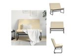 Panca Vidaxl Crema 100X75X76 Cm In Tessuto - Panche