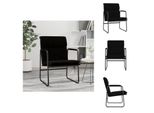 Vidaxl Sedia Lounge Nera 55X64X80 Cm In Tessuto - Poltrona