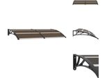 Vidaxl Tettoia Nera 200X100 Cm Pc - Tende Da Sole