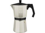 Cecotec Caffettiera Italiana Mokclassic 900 Beige. Caffettiera In Alluminio, Cucina Completa, 9 Tazze Di Caffè, Guarnizione In Silicone, Manico Ergonomico E Resistente Al Calore, Filtro E Valvola In Acciaio Inox.