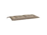 Vidaxl Cuscino Per Panchina Da Giardino Taupe 100X50X7 Cm Tessuto Oxford