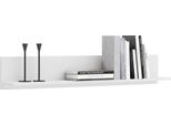 Mensola A Muro Shelf, Mensola A Muro Di Dimensioni: 100 X 18 X 16 Cm, Mensola Sospesa Di Colore: Bianco