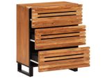 Vidaxl Credenza 2 Pezzi 60X34X75 Cm In Legno Massiccio Di Acacia