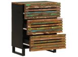 Vidaxl Credenza 2 Pezzi 60X34X75 Cm In Legno Massiccio Di Acacia