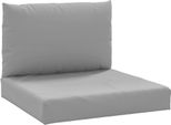 Vidaxl Cuscino Pallet 2 Pezzi Tessuto Oxford Grigio