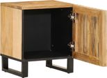 Vidaxl Comodino 40X34X46 Cm Legno Di Mango Grezzo