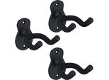 Relaxdays Supporto Per Chitarra Da Parete, Set Di 3 Pezzi