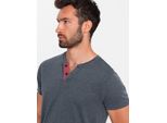 Ombre Clothing Maglietta Da Uomo A Maniche Corte Crysdon Navy M