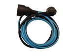 Dual Color Extension Cable - Chacon - Black / Turquoise - H05VV-F 3G1.5 - 20 M