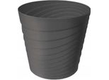 Fioriera Decorativa In Plastica Antracite Swing 14X12,8 Cm