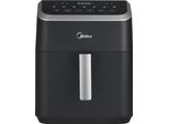 Midea MAD55000ADK Singolo 5,2 L 1600 W Friggitrice Ad Aria Calda Nero, Grigio