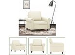 The Living Store Sessel Creme 60 Cm Samt